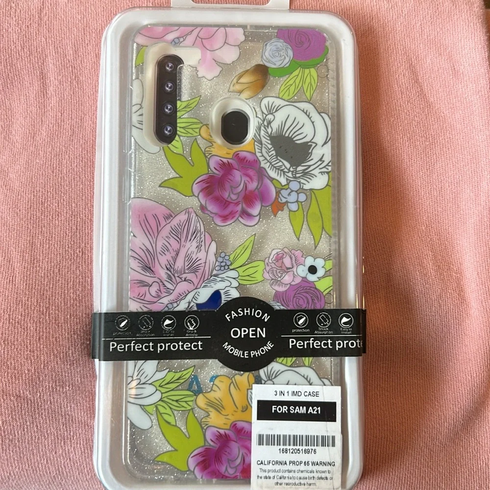 Bundle Of 3 Samsung Galaxy A21 Case Phone Covers 3 NWT All Floral‎
